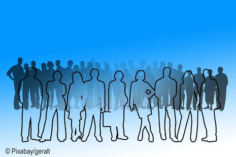 Illustration einer Gruppe von Menschen